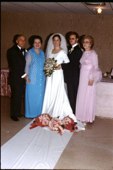 The Bride and Groom with their parents, Stanley and Mary Makowski on Dariaâ€™s side, and Marion Parnes on Jeffâ€™s