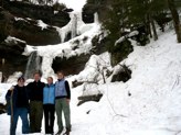 Jeff, Andy, Jessic and Sarah in front of Kaaterskill Falls