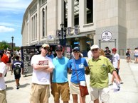 Adam, Andy, Sarah & Jeff in front of Gate Six of Yankee Stadium