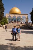 Jeff and Daria in front of the Dome of the Rock (Arabic, Qubbat al-Sakhra)