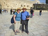 Jeff and Daria in front of Western Wall